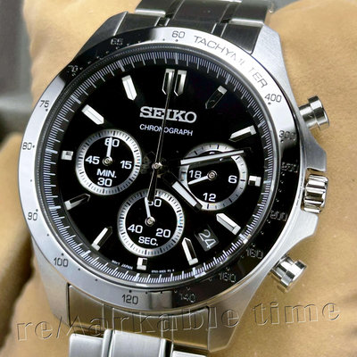 【SEIKO 三眼計時手錶】DAYTONA日本國內限定款黑面(SBTR013)