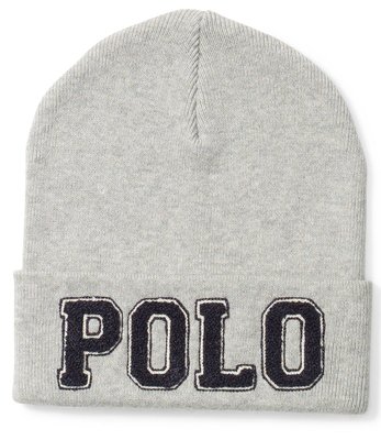 大降價！全新 POLO Ralph Lauren 灰色純棉針織帽，賣場有同款不同色，低價起標無底價！本商品免運費！