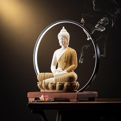 新品 釋迦摩尼佛像東南亞泰佛像坐臺新中式陶瓷客廳關風水招促銷 可開發票