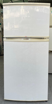 高雄市免運費 130公升 LG 二手雙門冰箱 功能正常 有保固  有現貨