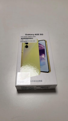 三星Samsung A55 5G雙卡雙待頂配8G/256G 5000萬拍照 凍檸黃 全新未拆封手機自取特價$10,000元，內建悠遊卡功能，輕鬆搭車、搭捷運等。