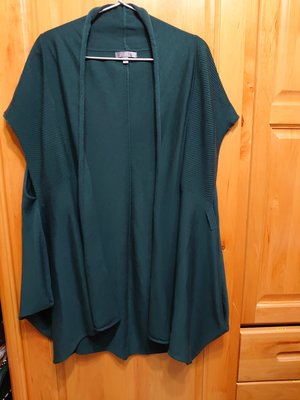 專櫃 Diffa 長版 針織背心罩衫 綠色 (M號)