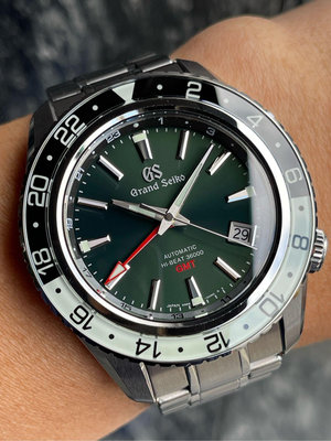 樂時計 GS GRAND SEIKO 特級精工 SBGJ239 Hi-Beat 36000 GMT 三地時區 復古綠色面 台灣公司貨