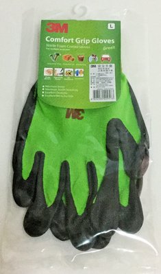 現貨 韓國製造 3M亮彩舒適型止滑/耐磨手套(綠色-尺寸L) 安全手套 工作手套 生活好幫手