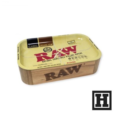 [H Market] 西班牙 RAW Cache Box 鐵盤收納箱 木箱 收納盒 工具盒 手捲菸 Pipe Joint