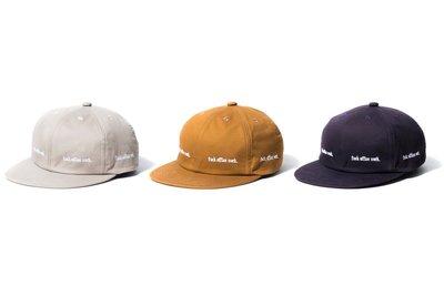 { POISON } DeMarcoLab FFFFFF TWILL 6 PANEL CAP 日本斜紋布 低帽身棒球帽
