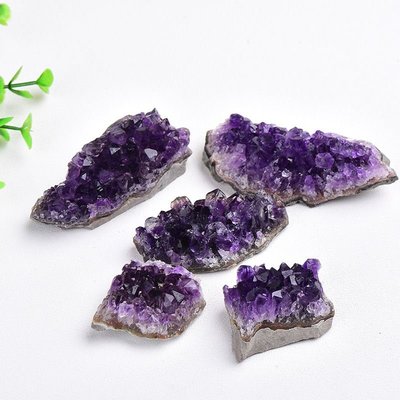 天然紫水晶簇 紫晶塊 礦物標本 紫水晶洞片擺件~特價