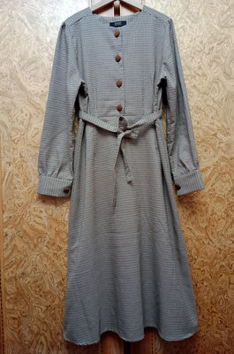 韓國kr 復古風格綁帶洋裝 C104-7983