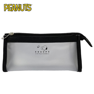 史努比 透明筆袋 鉛筆盒 筆袋 化妝包 收納包 Snoopy PEANUTS 日本正版【185871】