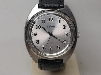 ~ㄚ爸的懷舊老錶~ EDOX 伊度 鮑魚殼 手上鍊機械錶 古董錶