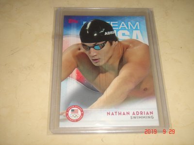 游泳運動員 美國隊 Nathan Adrian 倪家駿 2016 Topps 奧運美國隊 #67 球員卡