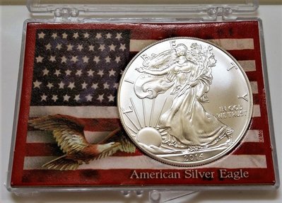 美國 2014 年 USA 鷹揚 花束女神 1 美元 1元 硬幣 美金 DOLLAR 1盎司 999 純銀 銀幣