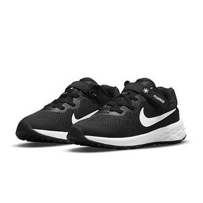Nike Revolution 6 FlyEase 中童 黑 跑步鞋 男女 DD1114003 Sneakers542