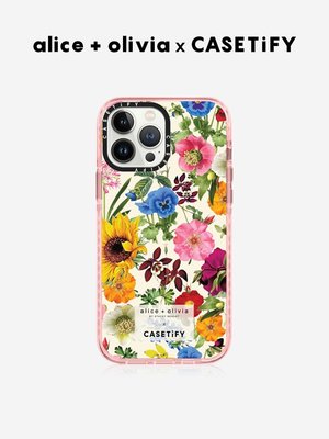 alice + olivia x CASETiFY聯名  花卉適用于iPhone12/~特價