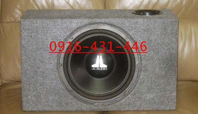 美製 JL AUDIO W6 雙磁雙音圈 早期 12吋重低音喇叭含音箱+擴大機+電容