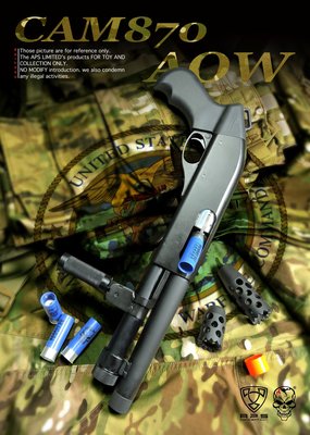 ( 昇巨模型 ) - APS廠 RAM CAM870 AOW MKII - M870 CO2 MAGNUM 散彈槍 !