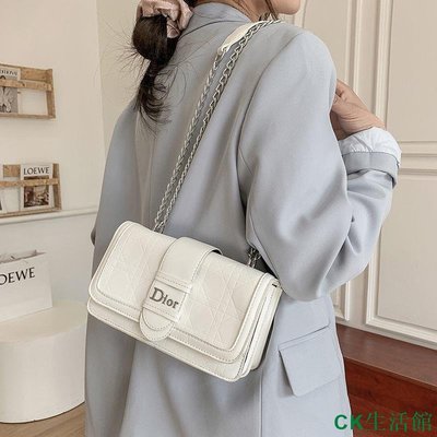 CK生活館2021新款韓版潮流包包女 小衆設計百搭斜背包 高級感ins氣質小方包 側背包