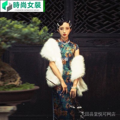 網紅旗袍夏裝新款老上海年輕款少女復古中國風長款氣質 P5e~時尚女裝