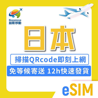 日本eSIM 日本網路卡 4G 5G Docomo Softbank 3-30天 超高速 日本網卡 日本上網卡 全境內