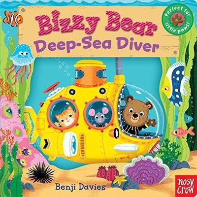 ＊小貝比的家＊BIZZY BEAR: DEEPSEA DIVER/硬頁書/0~2歲