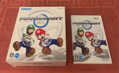《超商 郵寄 免運費》任天堂 Wii 純日版 瑪利歐賽車 方向盤同捆包 正版遊戲片 WiiU適用