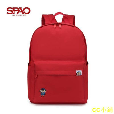 CC小鋪韓國SPAO蠟筆小新聯名款22年春書包學生旅行可愛電腦包後背包