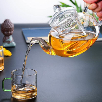 加厚高硼硅玻璃花茶壺套裝耐高溫玻璃泡茶壺過濾功夫茶具