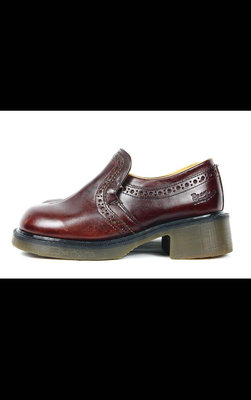 【古物箱】Dr.Martens 8471馬汀鞋 娃娃鞋 雕花 厚底 高跟 UK 英國製 絕版 (牛皮 真皮 二手古著)