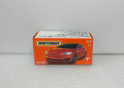 全新 MATCHBOX 火柴盒 TESLA MODEL S 特斯拉 轎跑 跑車 盒裝