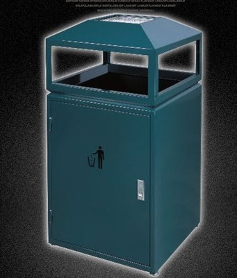 INPHIC-戶外垃圾桶 環保分類垃圾桶 社區市政木質垃圾箱 收納A錐形綠色
