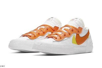 SACAI X NIKE BLAZER LOW 白橘黃 解構 休閒運動板鞋 男女鞋 DD1877-100