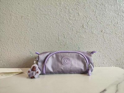 鑫森凱莉代購 Kipling K09406 猴子包 金屬紫 雙層筆袋 文具袋  收納包 預購