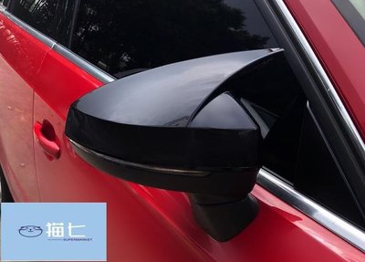 【熱賣精選】適用于14-20款奧迪A3/S3后視鏡改裝a3牛角倒車鏡外殼蓋裝飾配件