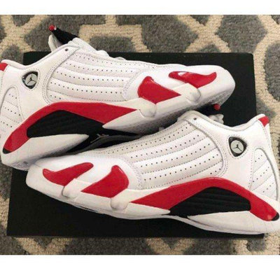 【高端鞋品滙】Air Jordan 14 Retro（GS）白紅 籃球 運動 現貨 女款 高幫 487524-100慢跑