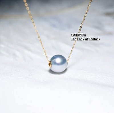 真多麻 18K金akoya 海珠9-9.5mm路路通等級 項鍊 Mikimoto agete Tiffany 珠寶