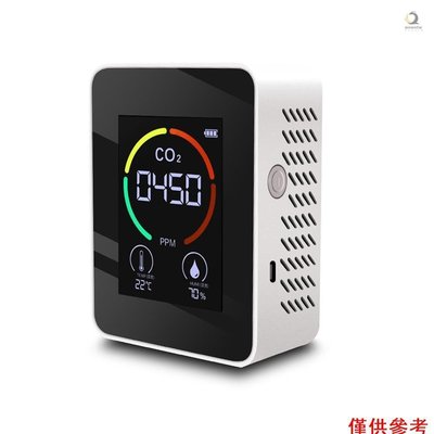 空氣質量監控器便攜式二氧化碳檢測儀三合一 CO2 溫度濕度計 TVOC 檢測, 帶用於家庭辦公室汽車的 LCD 顯示屏-新款221015
