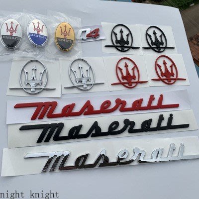 瑪莎拉蒂MaseratGhibli GT機蓋標Q4車標GTS車貼字標后尾標 標貼 改裝標誌 前標側標 英文標 總裁吉博力-概念汽車