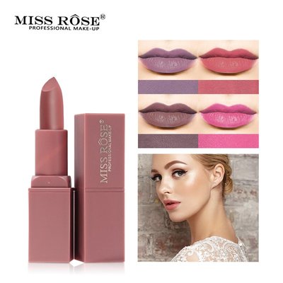 佳佳美妝保養舘MISS ROSE正品無味口紅啞光孕婦口紅Lipstick Long Lasting Lips