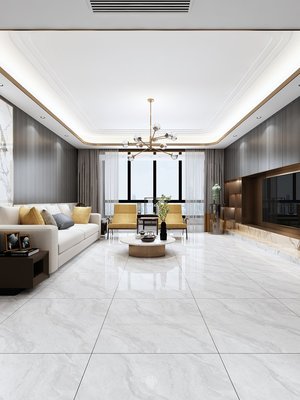 灰白色負離子通體大理石瓷磚800x800防滑地磚80x80客廳地板磚耐磨-特價促銷