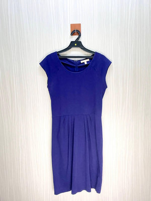 BANANA REPUBLIC 專櫃 藍紫色無袖棉質洋裝
