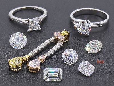 (TCC珠寶) 一元起標中 國際GIA認證 30分 50分 1克拉 2克拉 3克拉 5克拉圓鑽 白鑽 黃鑽 Tiffany六爪