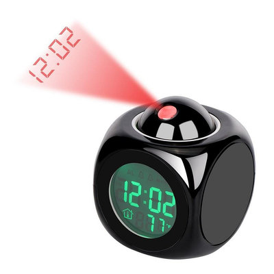 新款多功能投影報時鐘 LED投影鬧鐘 語音報時鐘 投影鐘