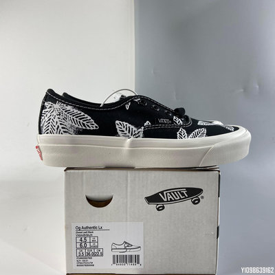 【明朝運動館】Vans Vault OG Authentic LX21SS 大麻葉 黑白 帆布 滑板鞋 VN0A4BV94JN耐吉 愛迪達