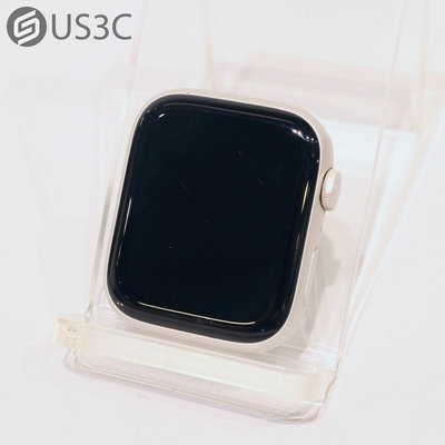 【US3C-青海店】【一元起標】台灣公司貨 Apple Watch Series 7 NIKE 45MM GPS 星光色 鋁金屬錶殼 心率偵測 二手智慧手錶