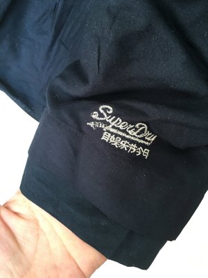 香港代購 SUPERDRY 極度乾燥 平口洋裝 一字領 平口 露肩 深藍色 有口袋 印度製 純棉 休閒 小洋裝 A&amp;F