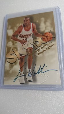 1998年SKYBOX明星球員ERIC WASHINGTON卡面簽名卡一張~100元起標