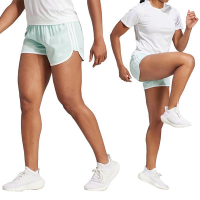 Adidas M20 Short 女 薄荷綠 跑步 訓練 吸濕 排汗 中腰 短褲 IL1683