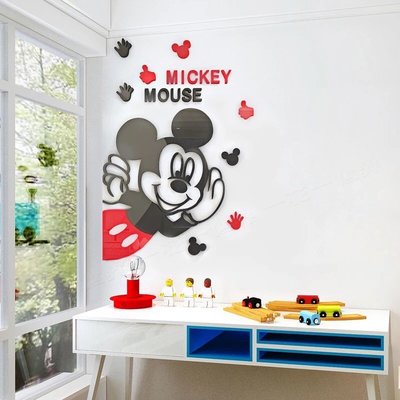 米奇老鼠 3D立體壓克力壁貼 室內設計 裝潢佈置 家庭裝飾