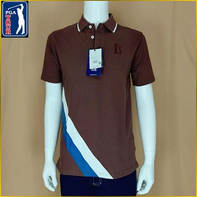 PGA TOUR 短袖POLO衫 新品 高爾夫運動服 網眼排汗衫 polo衫 PGA GOLF高爾夫 巡迴賽 O36FP