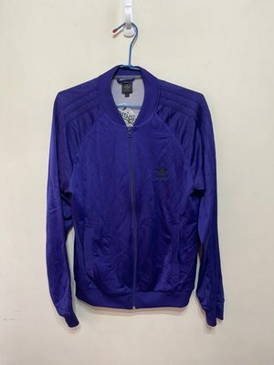 「 二手衣 」 adidas 男版運動外套 L號（藍紫）39